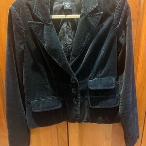 Calvin Klein Navy Corduroy Blazer